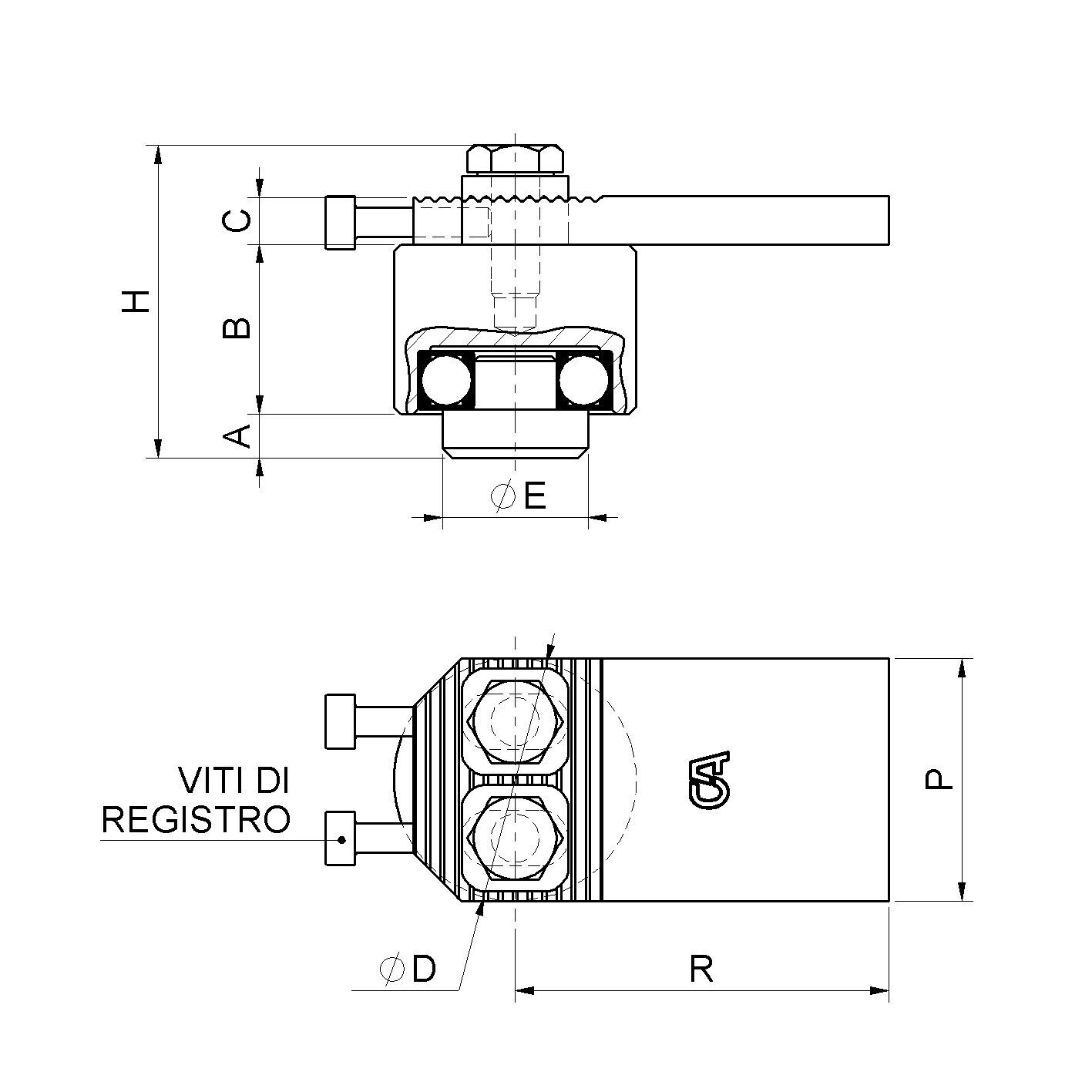 Cuscinetti nel Ceramica da 4 Pezzi Resistenti All'Usura Ad Alta Velocità per Ruote da Skateboard